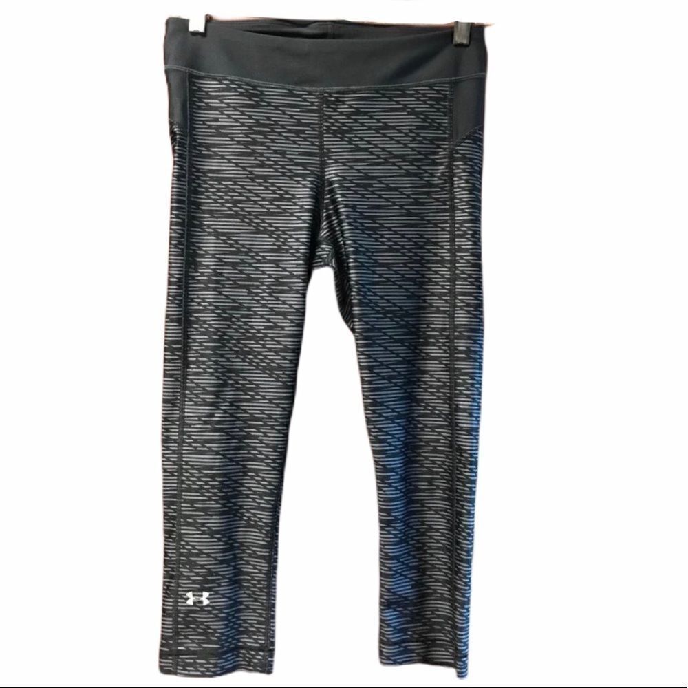 Under Armour Grey Black Geometric Leggings